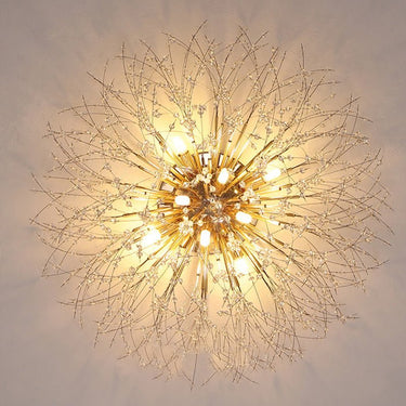 Modern Gold and Crystal Dandelion Chandelier - Casatrail.com